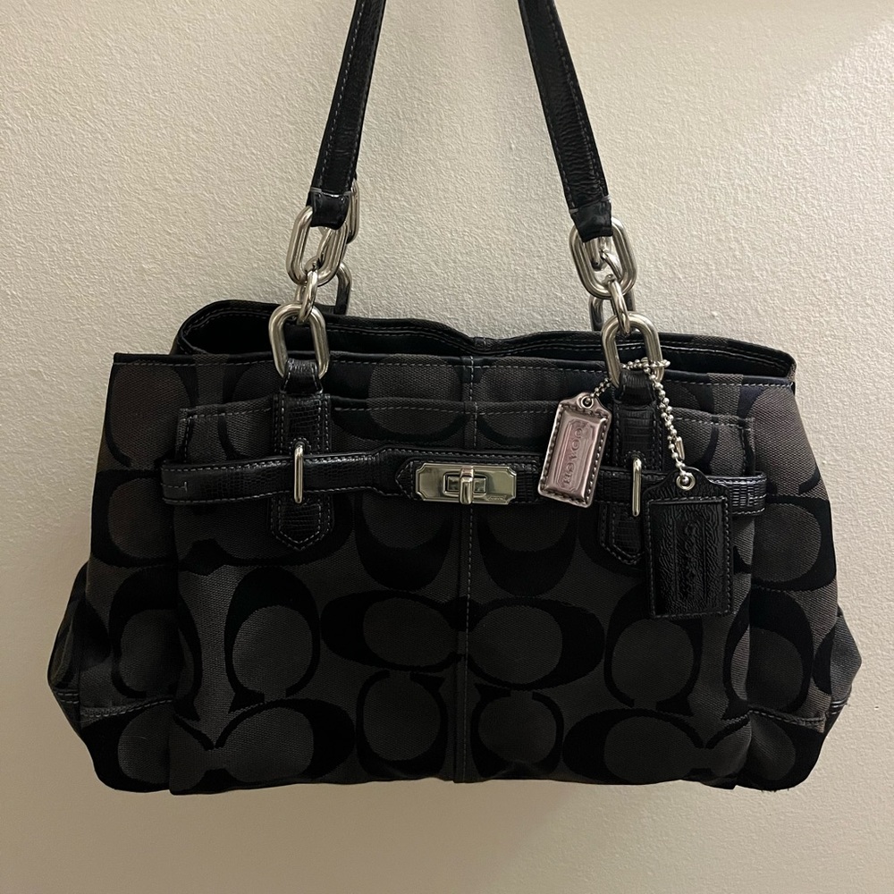 Black coach bag